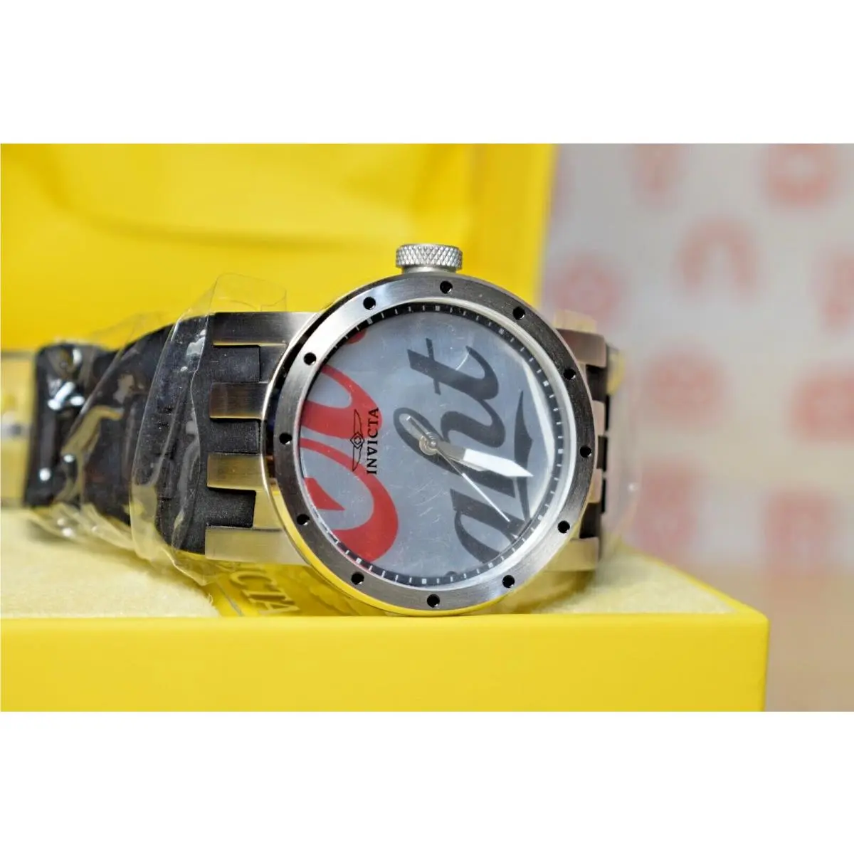 Women`s Dna Silicone Rubber Silver-tone Dial Watch - Model 10442 - D by Invicta