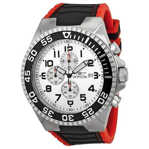 Pro Diver Chronograph Silver Dial Men`s Watch 12411 by Invicta