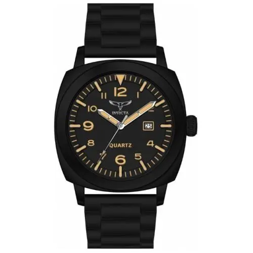 Invicta Specialty Men`s Metal Black Black Dial MG68 Quartz 44m 69629
