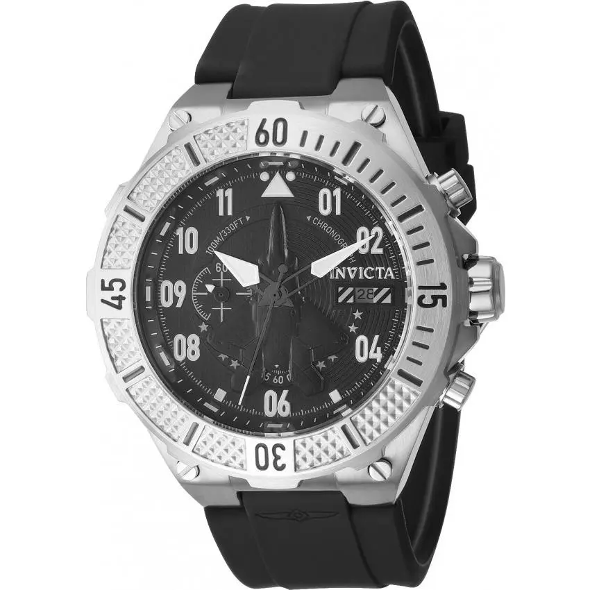 Invicta Aviator Chronograph Quartz Black Dial Men`s Watch 39888