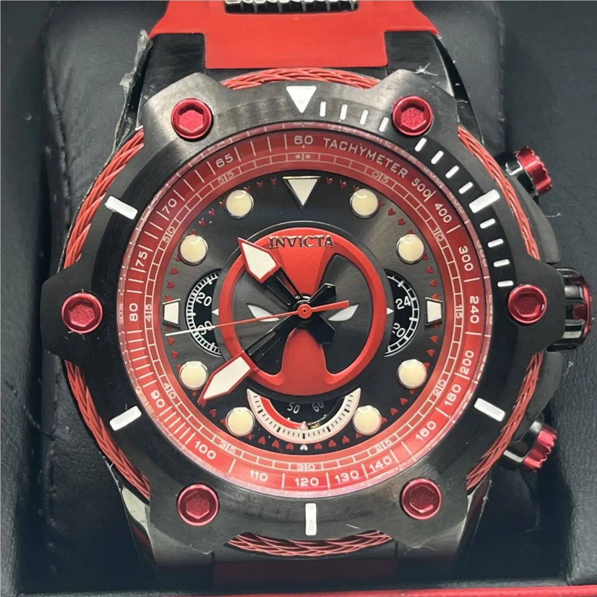 Limited Edition Marvel Deadpool Men`s Watch Model 27155 48 mm 656/3000 by Invicta