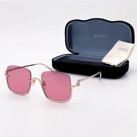 Gucci GG1279S 003 Gold/pink Women Sunglasses Gucci