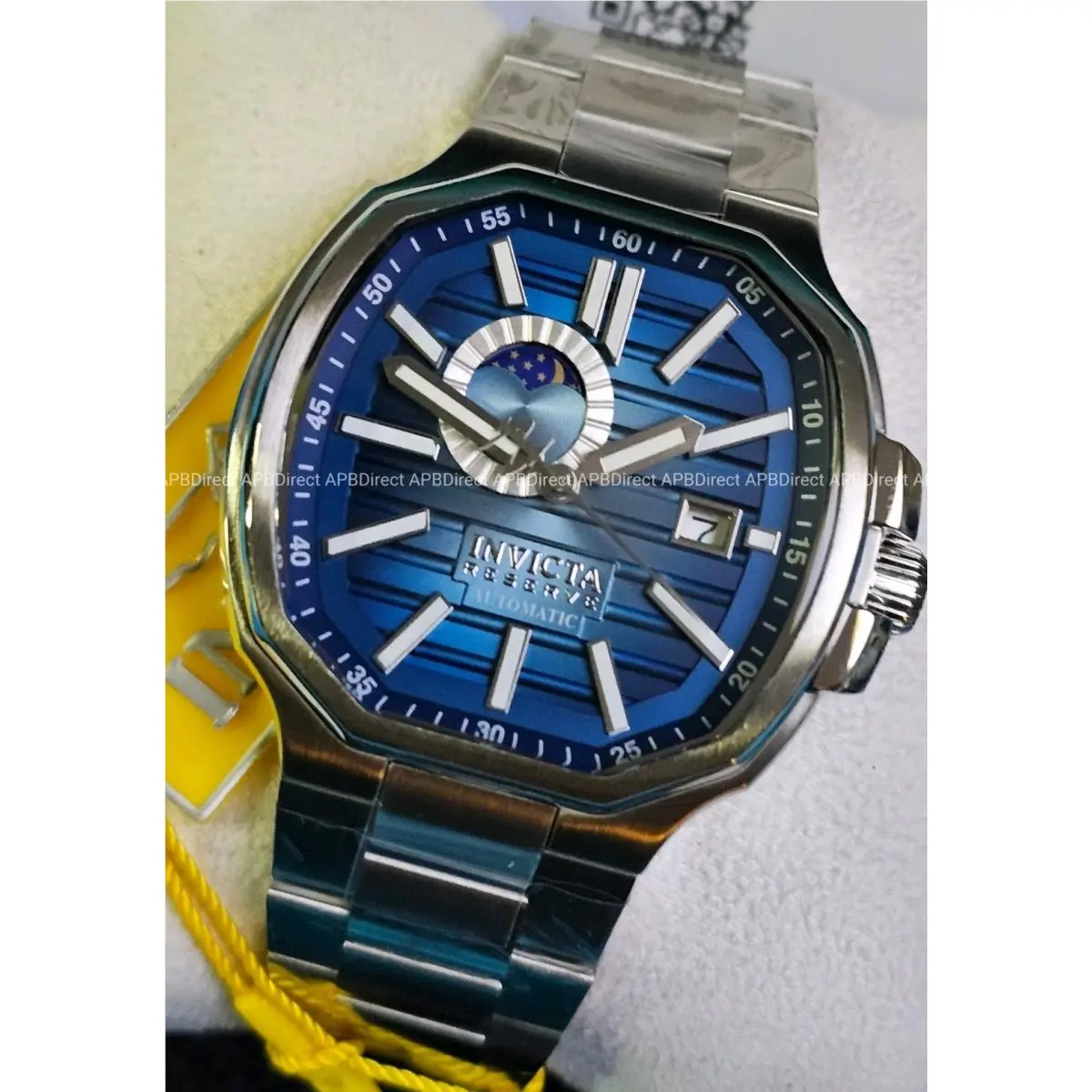 - Objet D`art - Reserve Automatic Day / Night - Layered Blue Dial Watch by Invicta