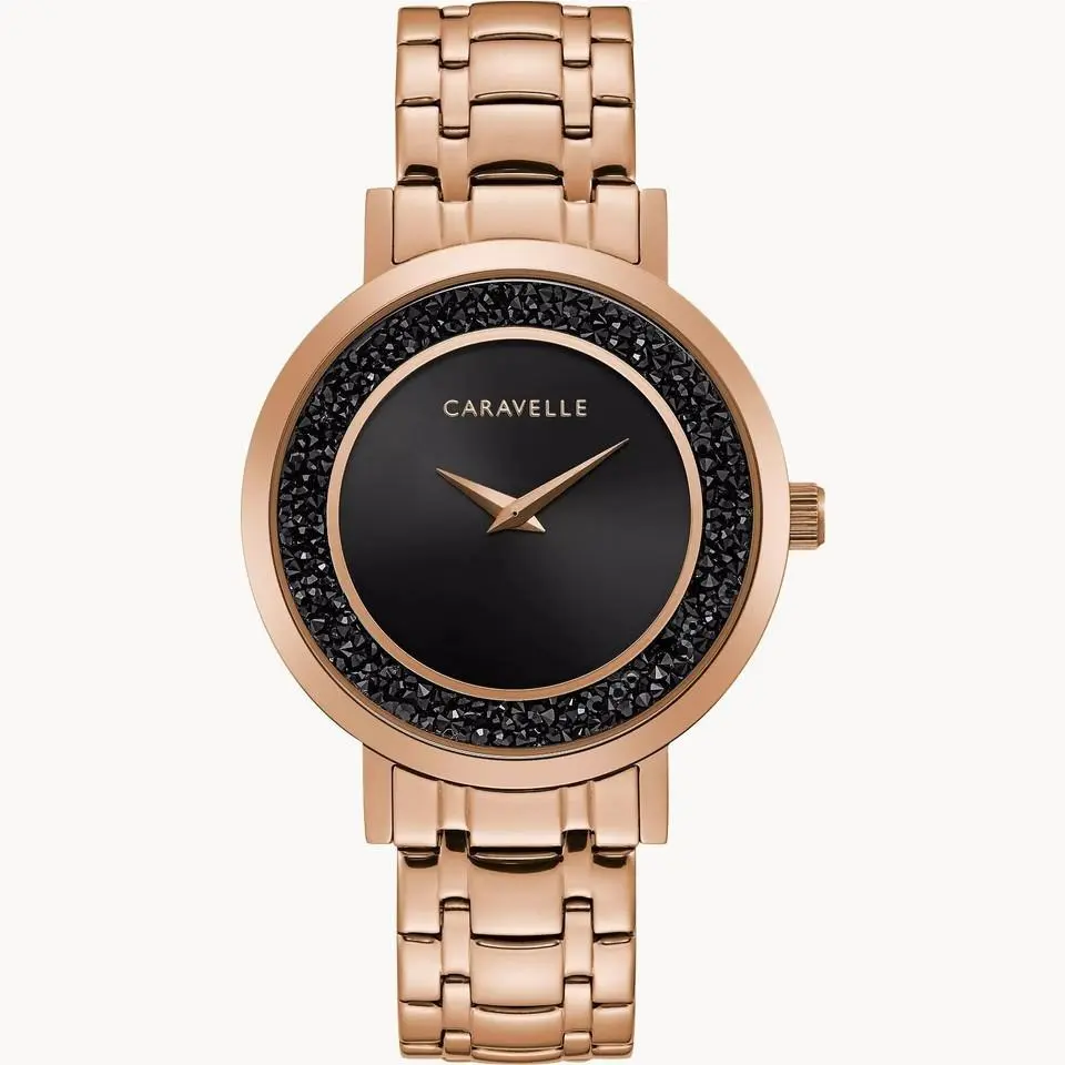 Caravelle  Women`s Black Watch - 44L252 by Bulova