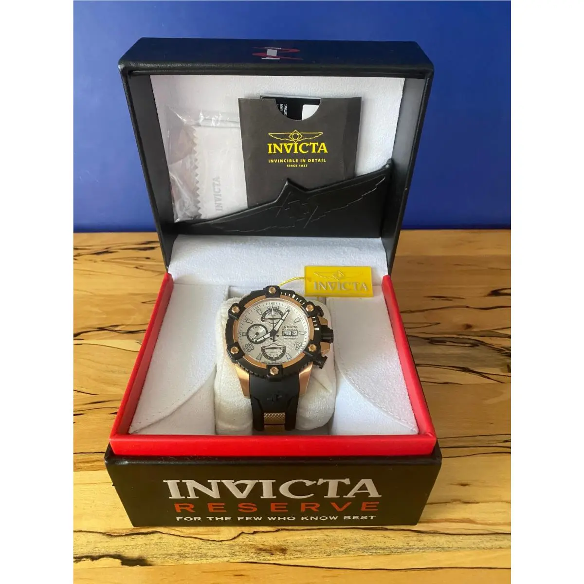 Reserve 13980 Swiss Automatic Chronograph 25 Jewel 48mm Box by Invicta