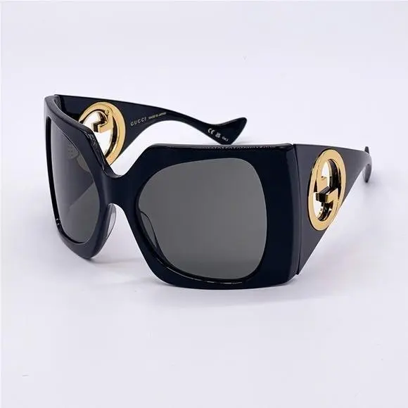 Oversized Black Women Sunglasses  GG1255S 001 by Gucci
