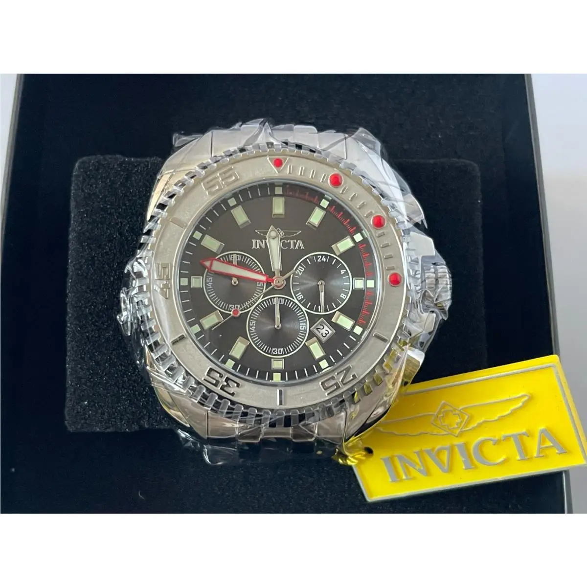 Invicta Men`s Silver Coalition Forces Ironfront 50mm Quartz Watch 49784