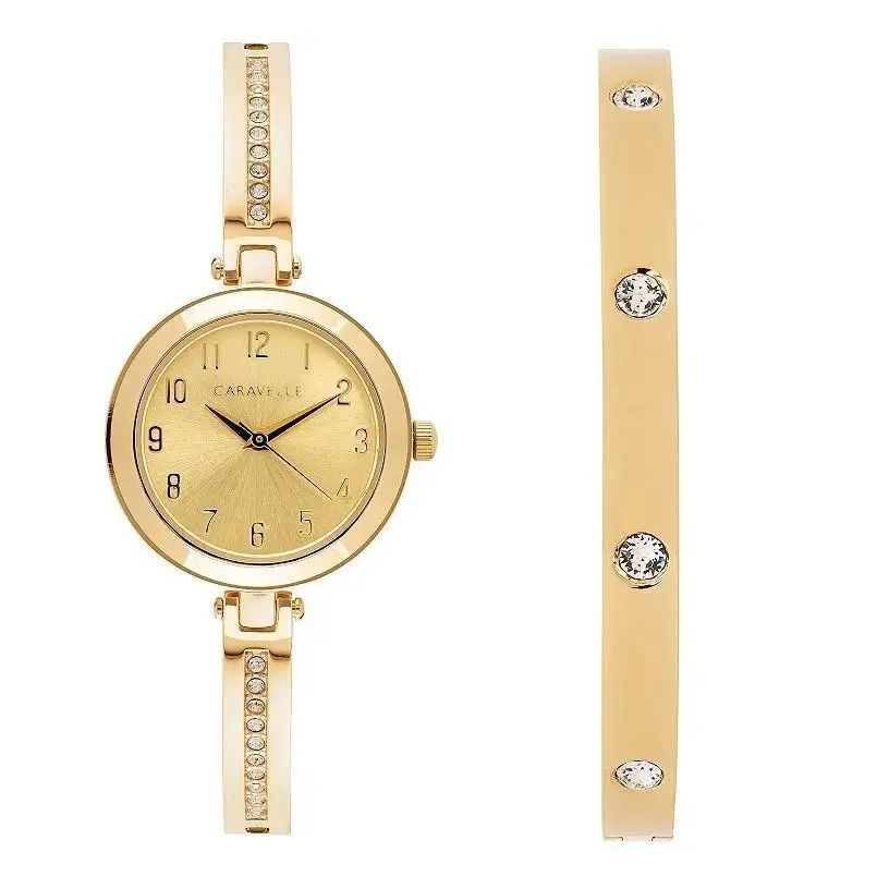 Caravelle  Women`s Gold-tone Quartz Watch Only 26MM 44X100 by Bulova