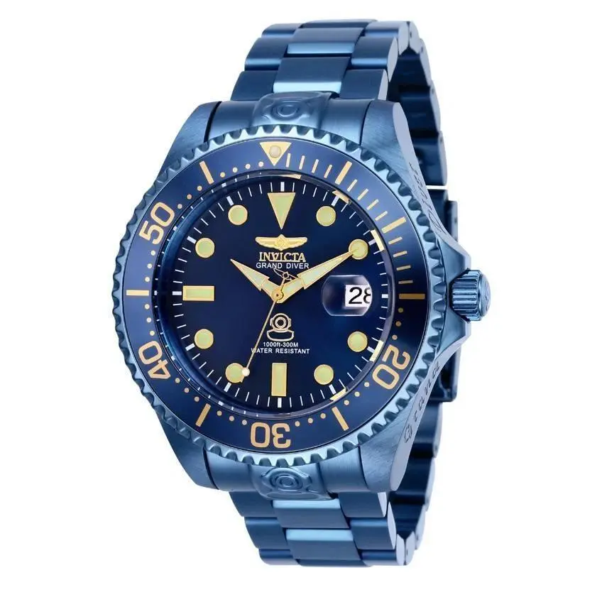 Invicta Blue Label Grand Diver Automatic Men`s Watch - 47mm Blue 27751