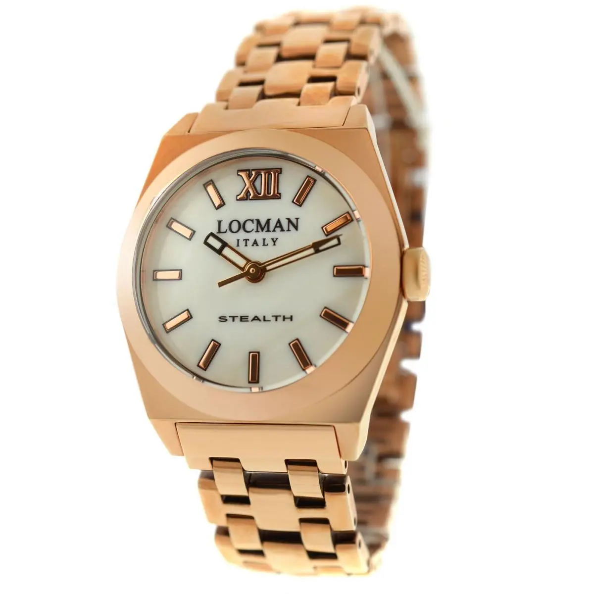 Locman Stealth Ref. 204 Titanium Gold Tone Ladies` Quartz 33MM Watch by Locman Italy