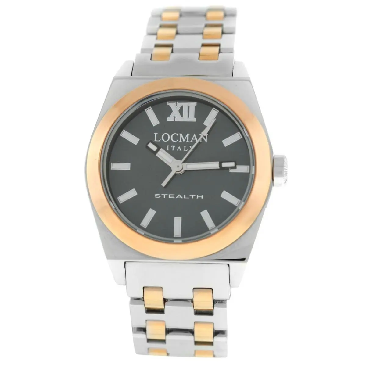 Locman Stealth Ref. 204 Titanium Steel Gold Tone Ladies` Quartz 33MM Watch by Locman Italy