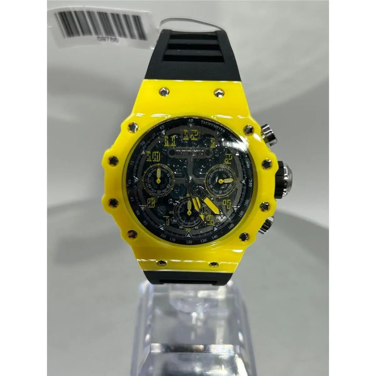 Invicta Racing Valyron Men`s Watch Model 69788 . 41mm Yellow/black