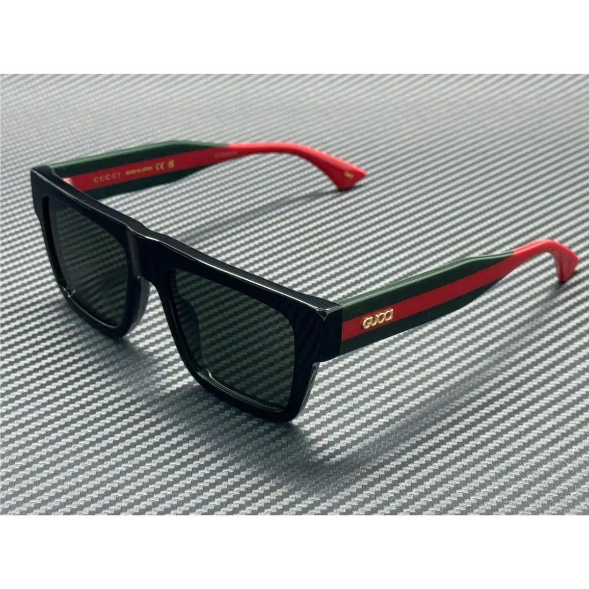 GG1868S 001 Black Grey Men`s 53 mm Medium Sunglasses by Gucci