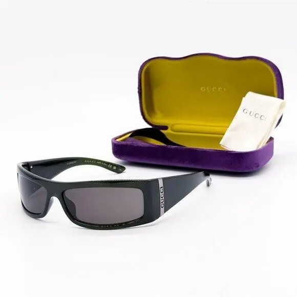 GG1492S 001 Unisex Gucci Dark Green Sunglasses Gucci