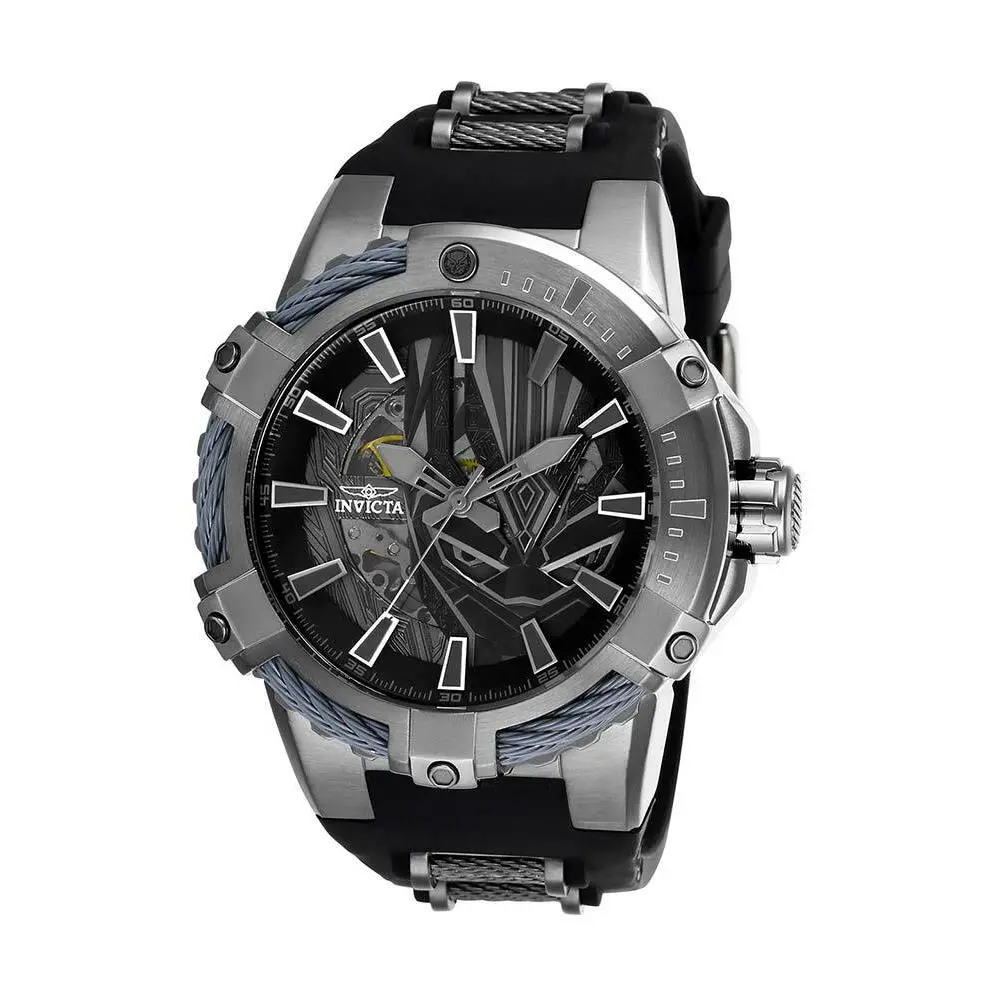 Marvel’s Black Panther Men’s Watch 51mm Gunmetal Black by Invicta