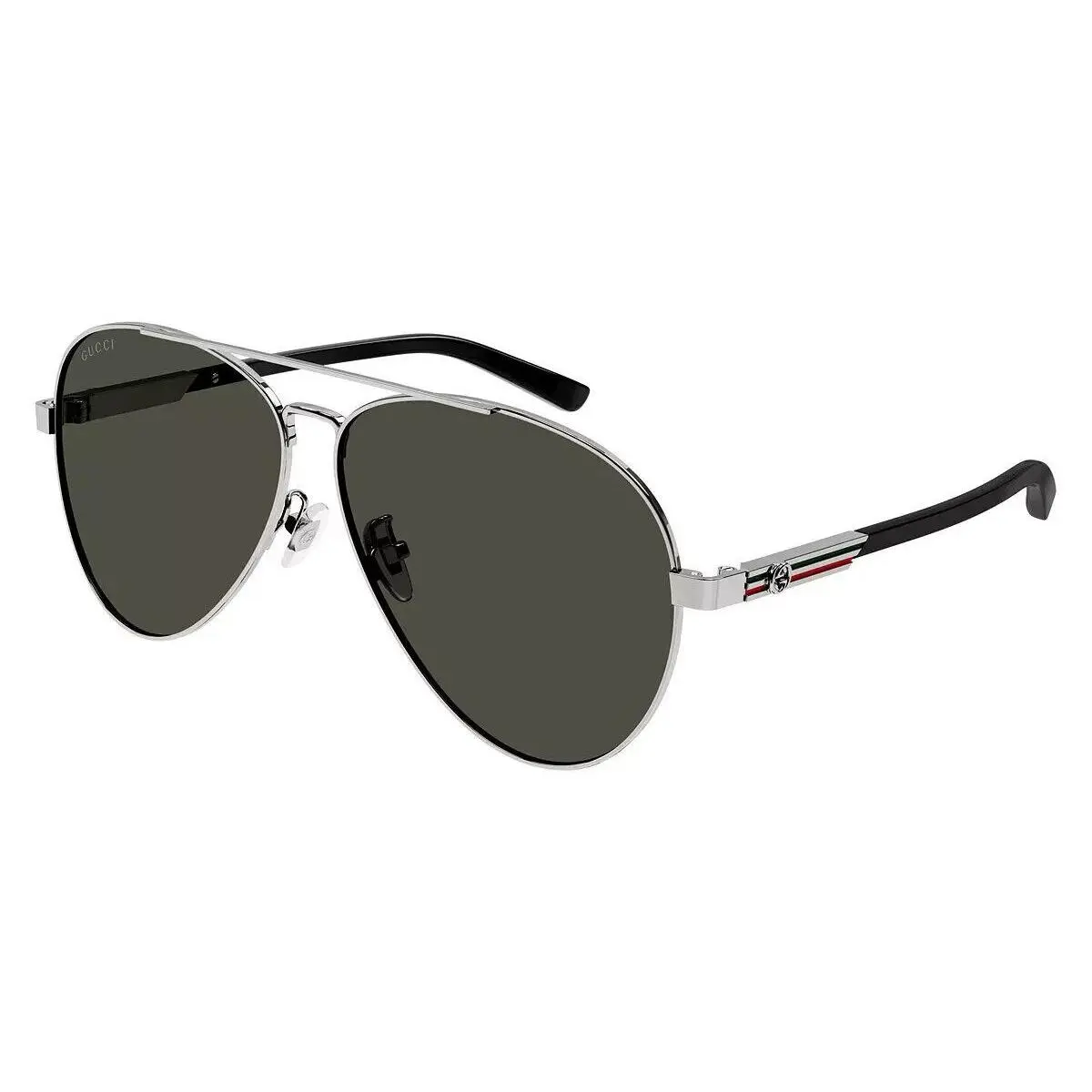 Men`s Sunglasses Gunmetal/black Frame Gray Lens GG1288SA 001 61 61-13-145 by Gucci