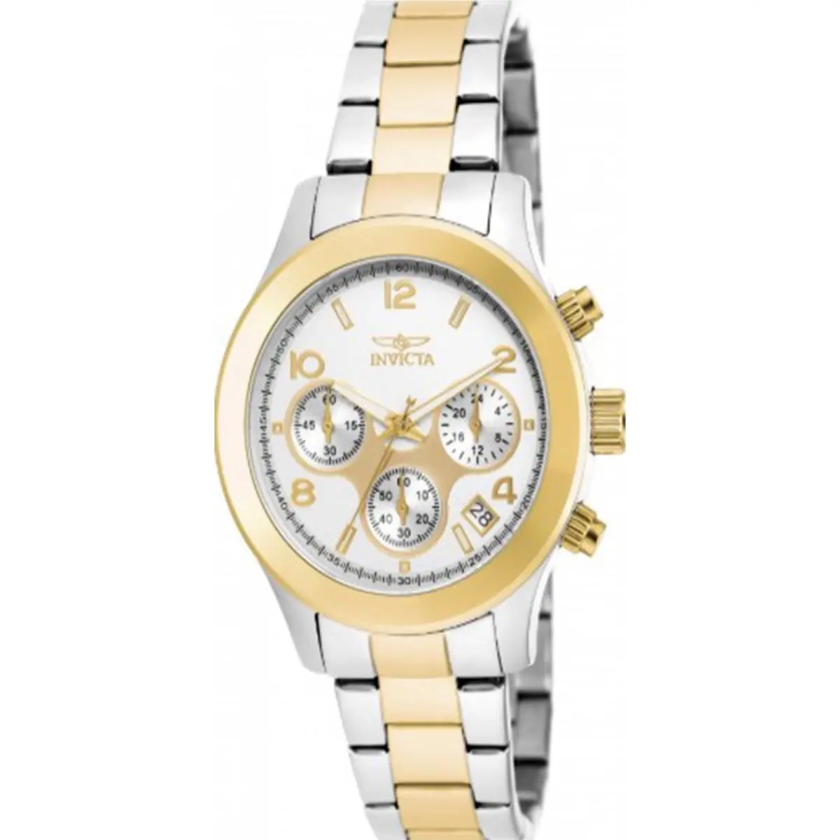 Women`s 19219 Angel Quartz Multifunction Silver Dial Watch by Invicta