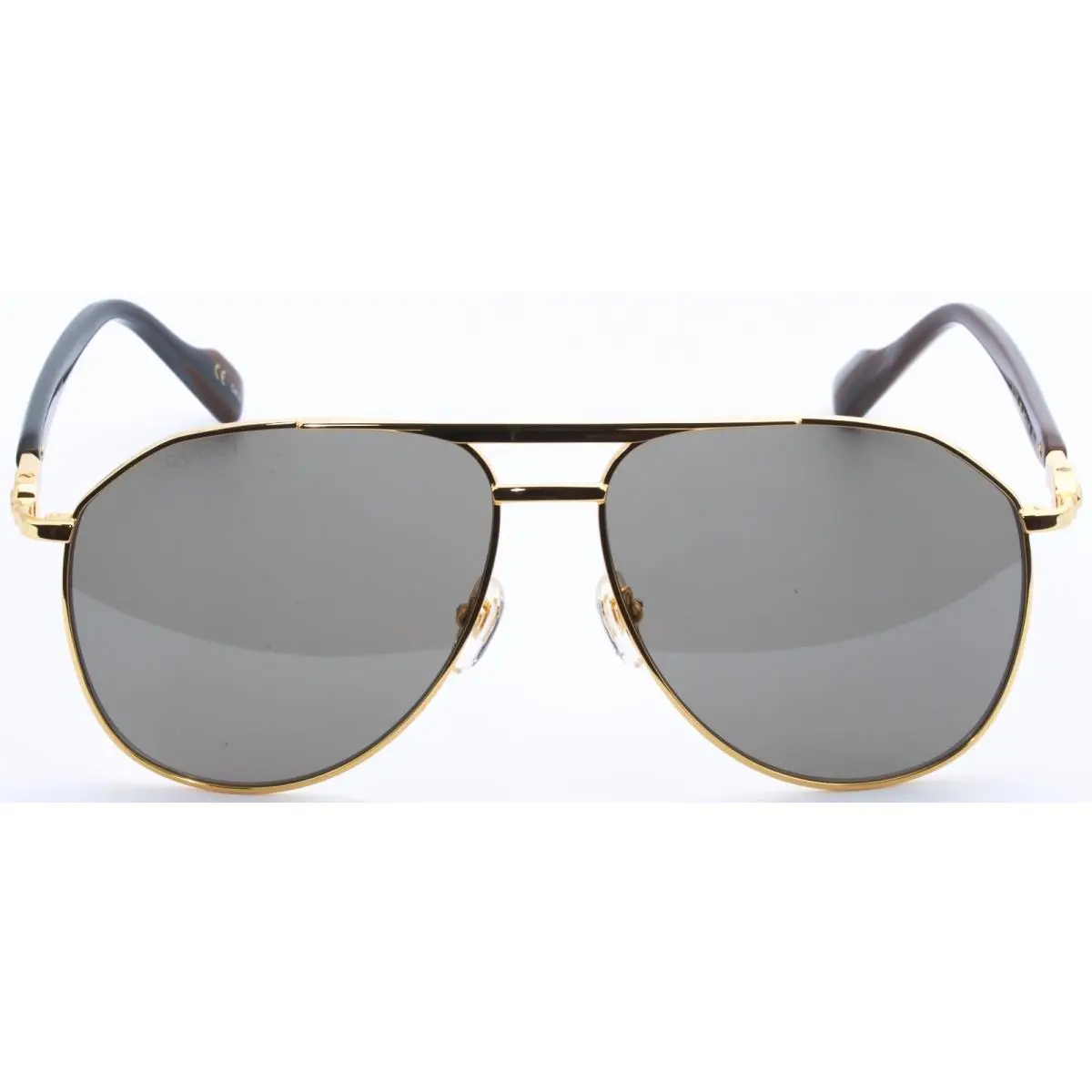 Brown Gold High Bridge Fit GG1220 S 002 Sunglass by Gucci