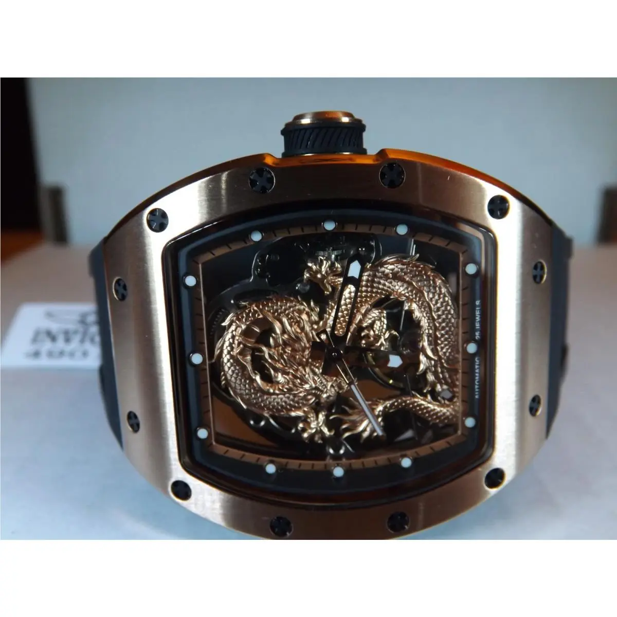 Invicta Mens S1 Rally Watch Model 49014 -30M WR Dragon Automatic Skeleton-new