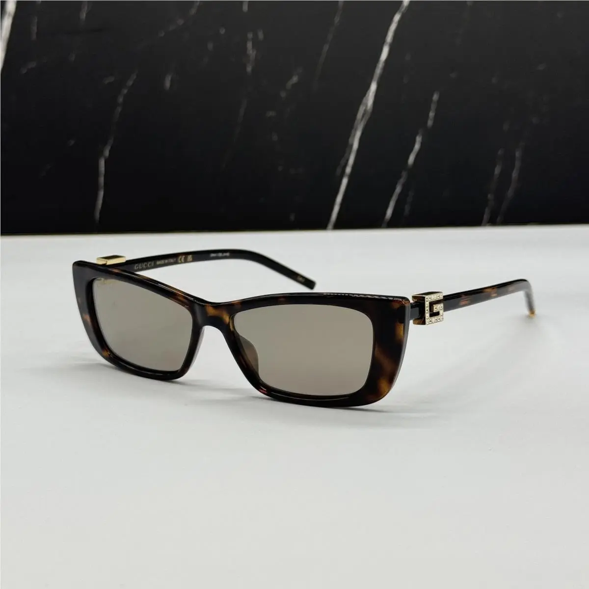 Sunglasses Havana Geometric Women Eyewear GG1681S 003 by Gucci
