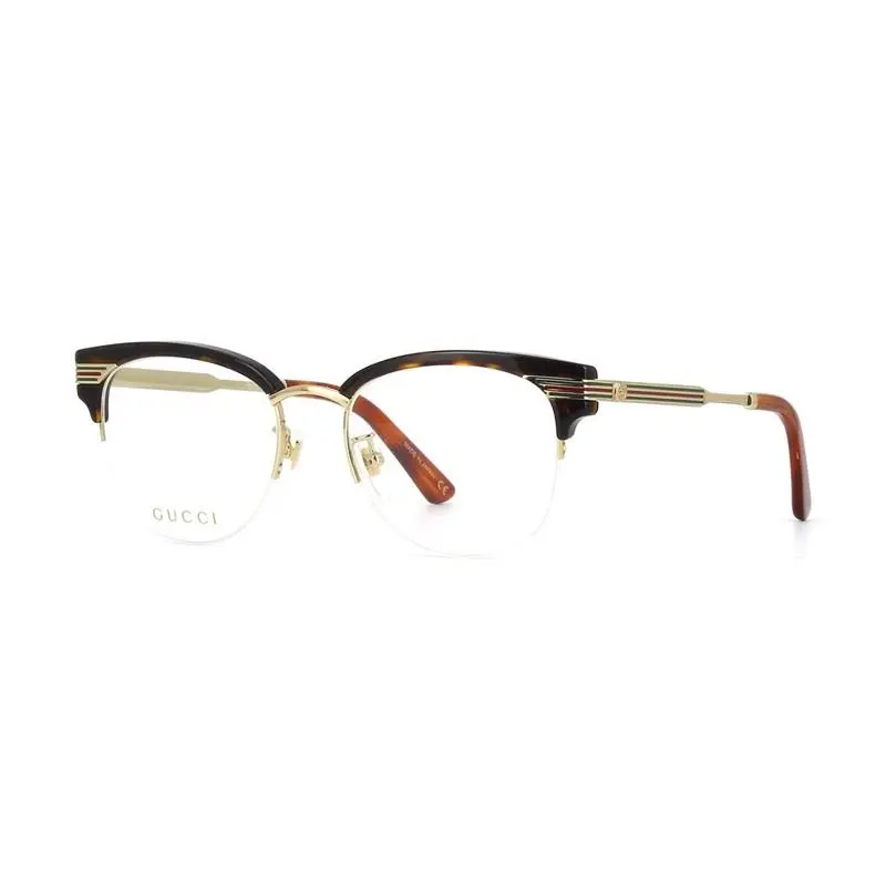 GG0201O Eyeglasses Eye Glasses 002 Havana 50mm Women by Gucci
