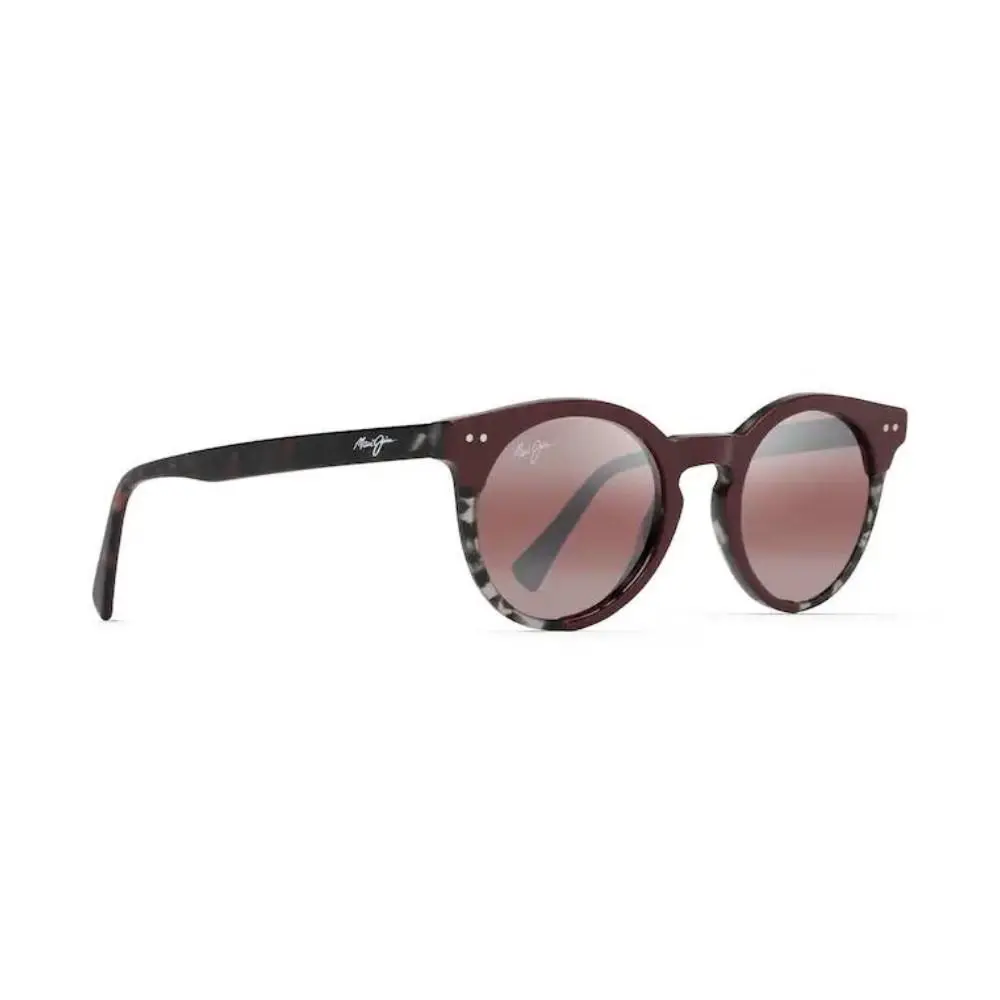 Upside Down Falls Sunglasses Burgundy Frame Maui Rose Lens R861-07 by Maui Jim