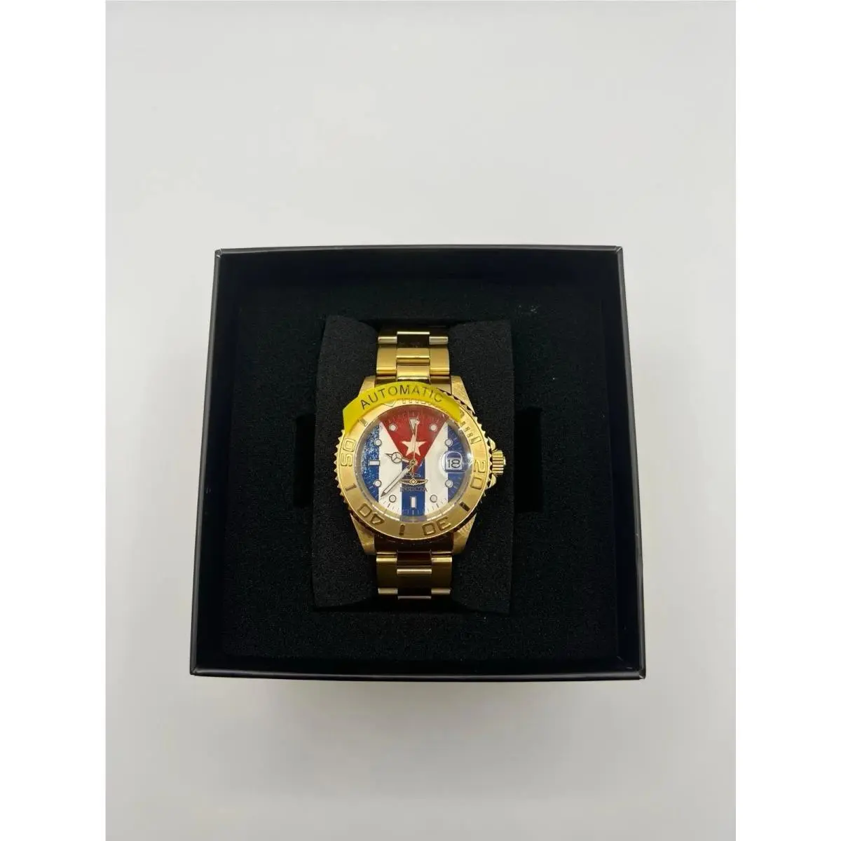 R18-  Cuban Flag Men’s Watch 40mm W.g by Invicta