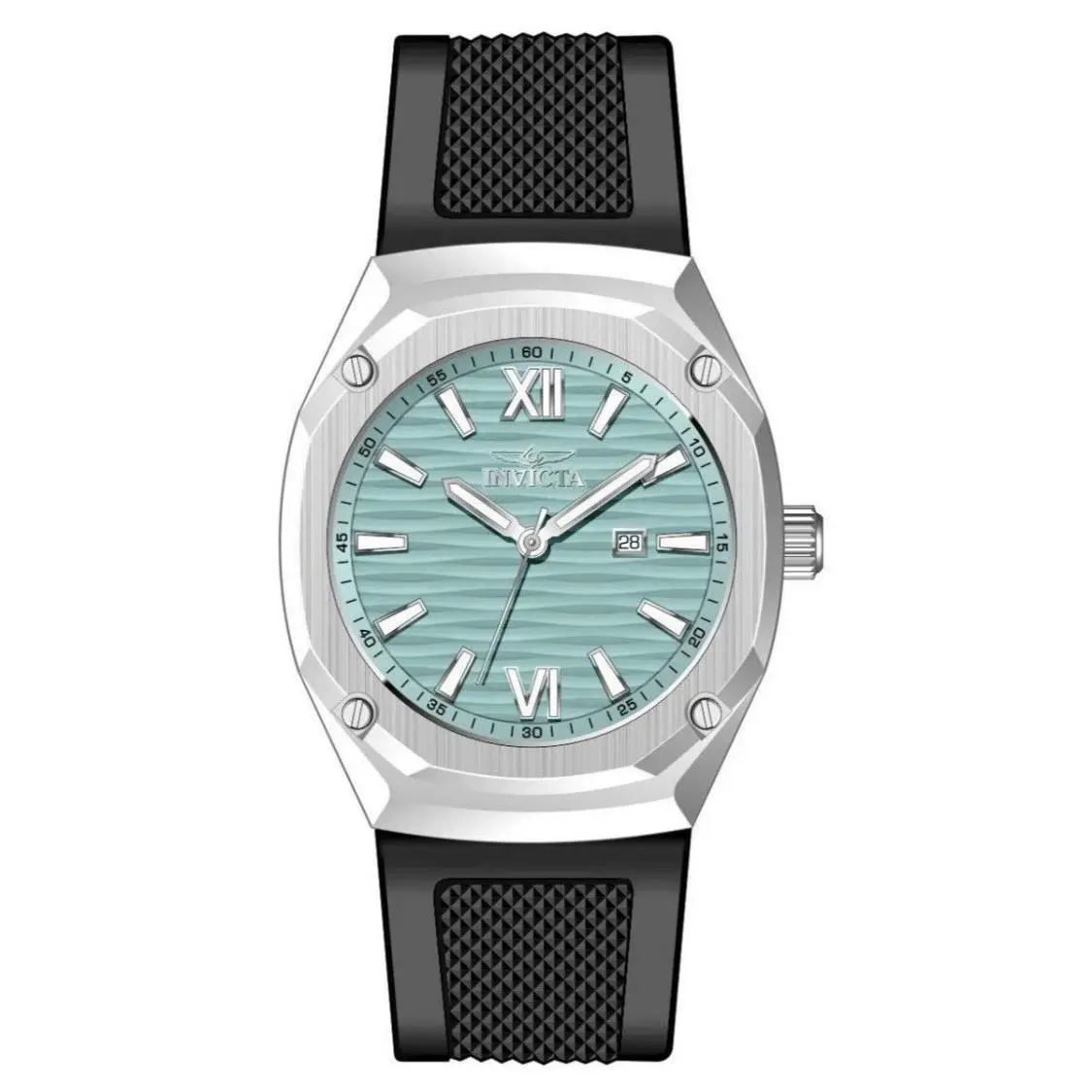 Akula Men’s Watch 48mm Black Silicone Strap by Invicta