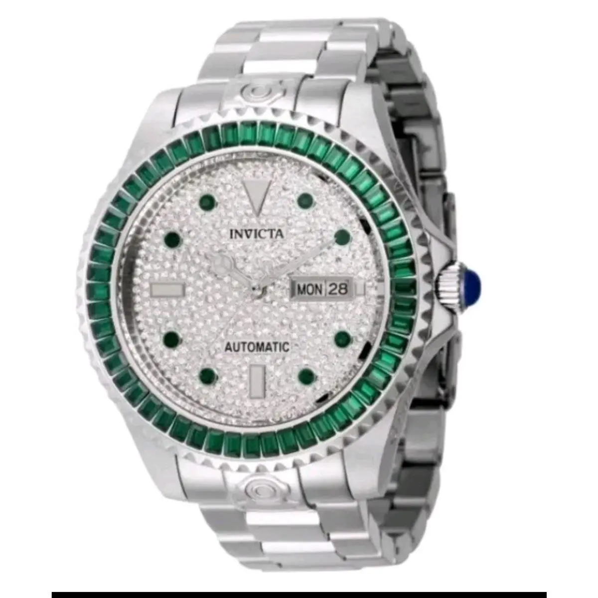 Grand Diver 47mm Automatic Crystal Accented Bracelet Watch 33056 by Invicta