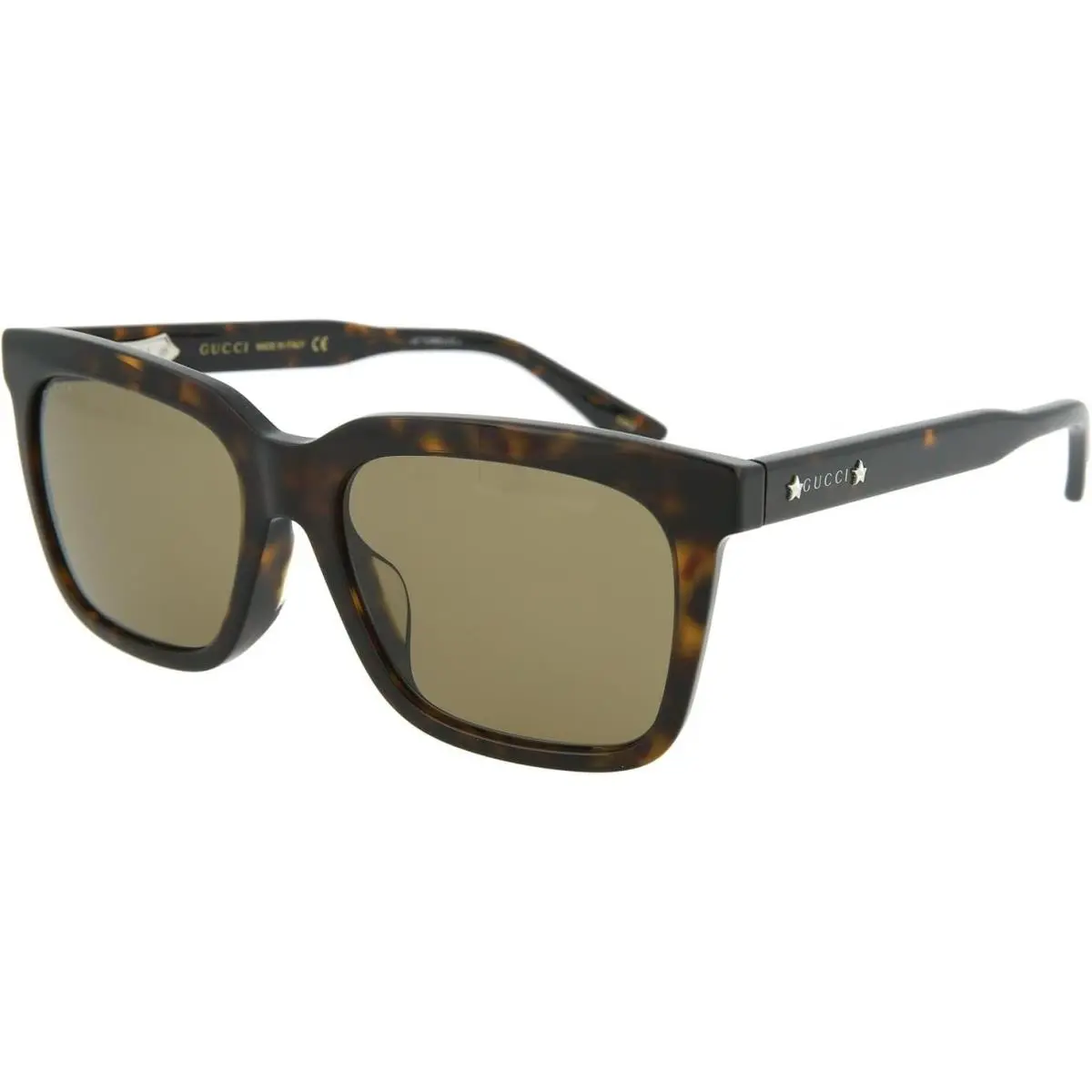 GG0267SA 002 Sunglasses 55mm Havana / Brown Solid Lens by Gucci