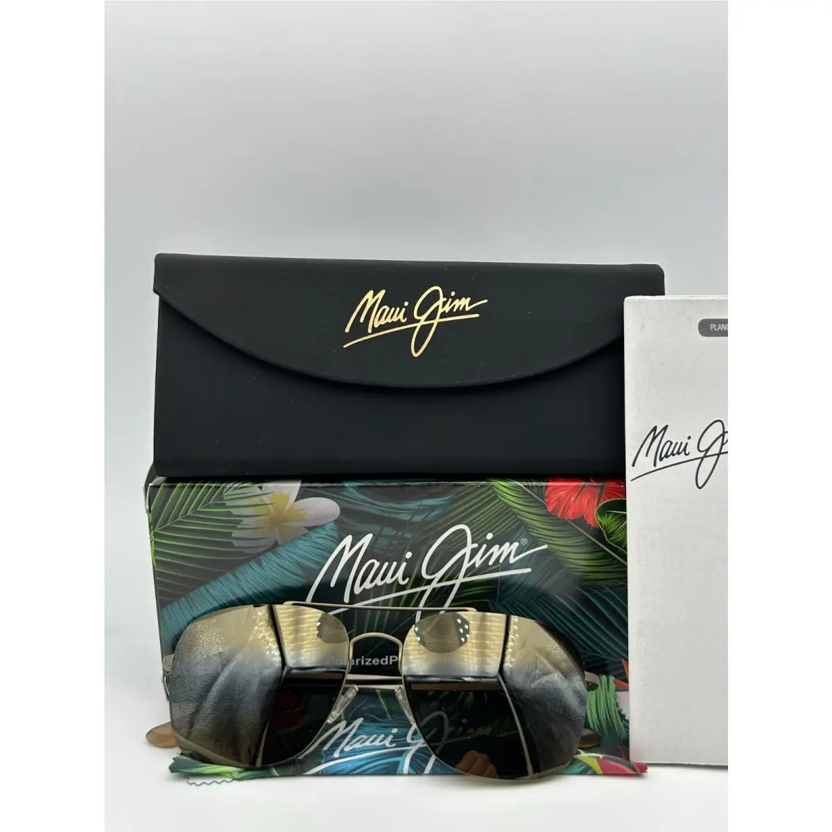 Polarized Sunglasses MJ 786 16M Lava Tube Matte Gold Hcl Bronze by Maui Jim
