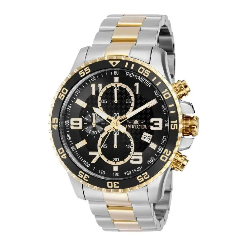 Invicta Specialty Mach Gala Men`s Watch - 48mm Gold Steel 69814 Two Tone