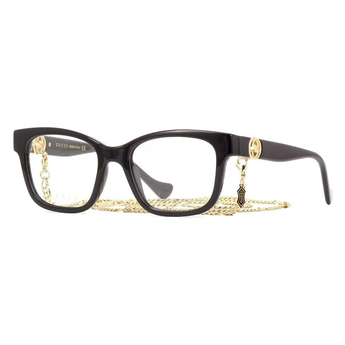 GG1025O Eyeglasses Eye Glasses 003 Black Gold 51mm Women by Gucci