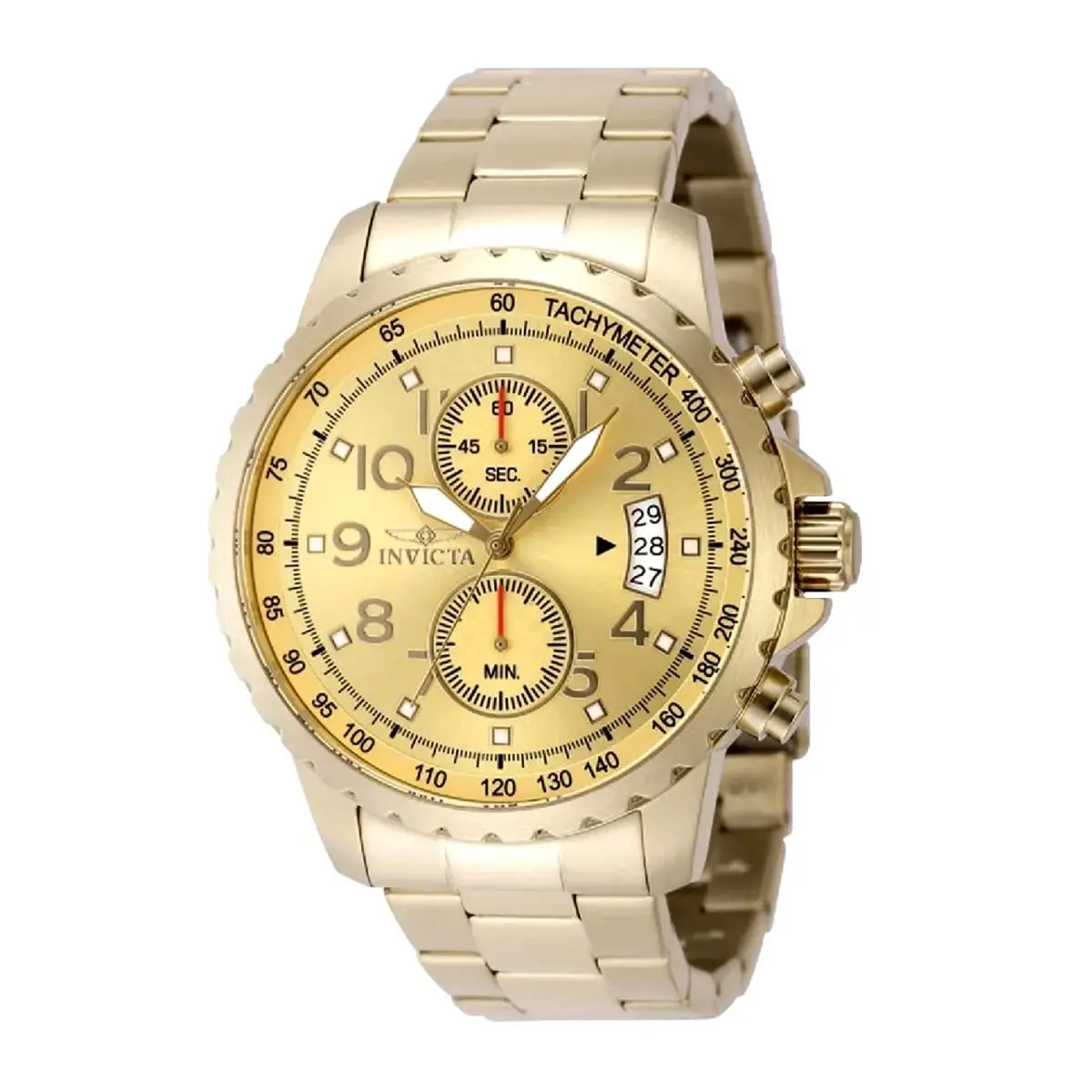 Invicta Specialty Men`s Watch - 47mm 69792 Gold Tone Stainless Steel Watch