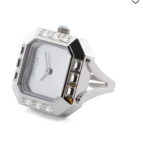 Angel Ring Watch Adjustable Crystal Octagon Face by Invicta