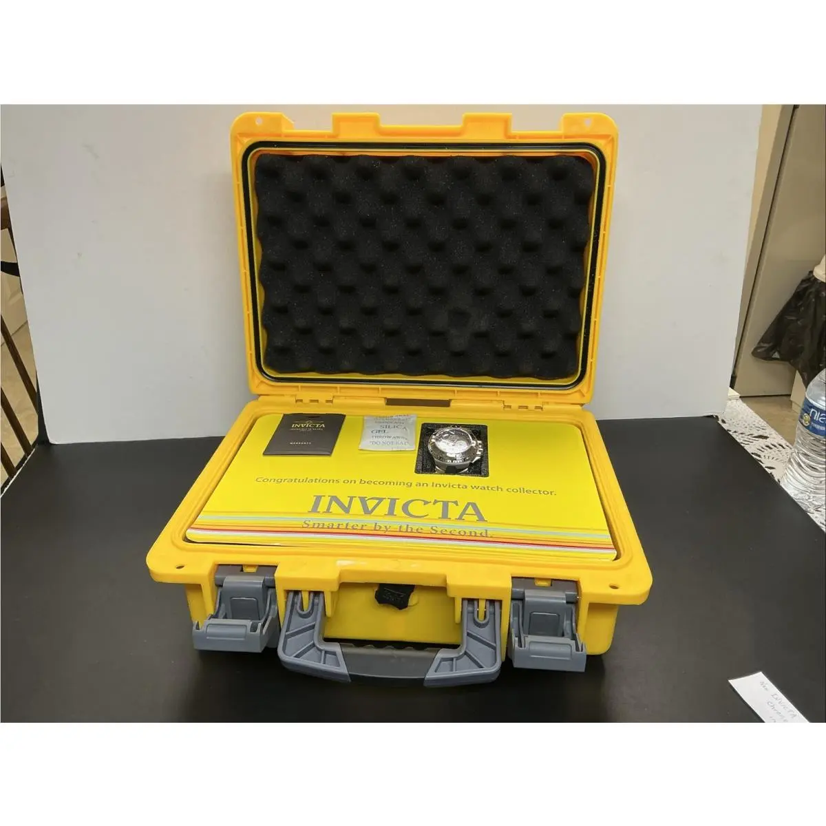 Incicta W/r 100 Mt Chronograph Men’s Watch In Suitcase w/ Black Band by Invicta