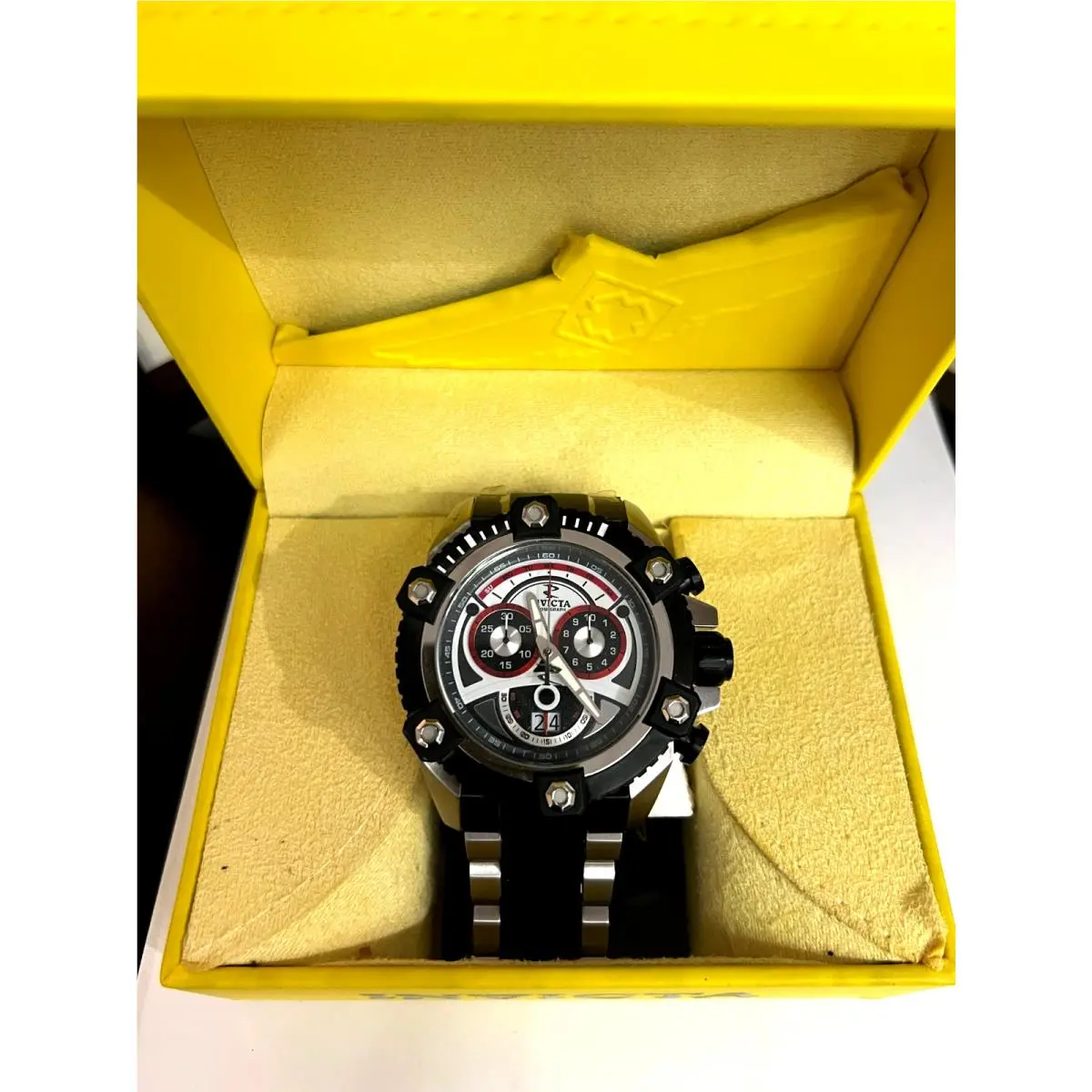 Invicta Reserve Octane 31415 Chronograph Stainless Steel Mens Watch Working
