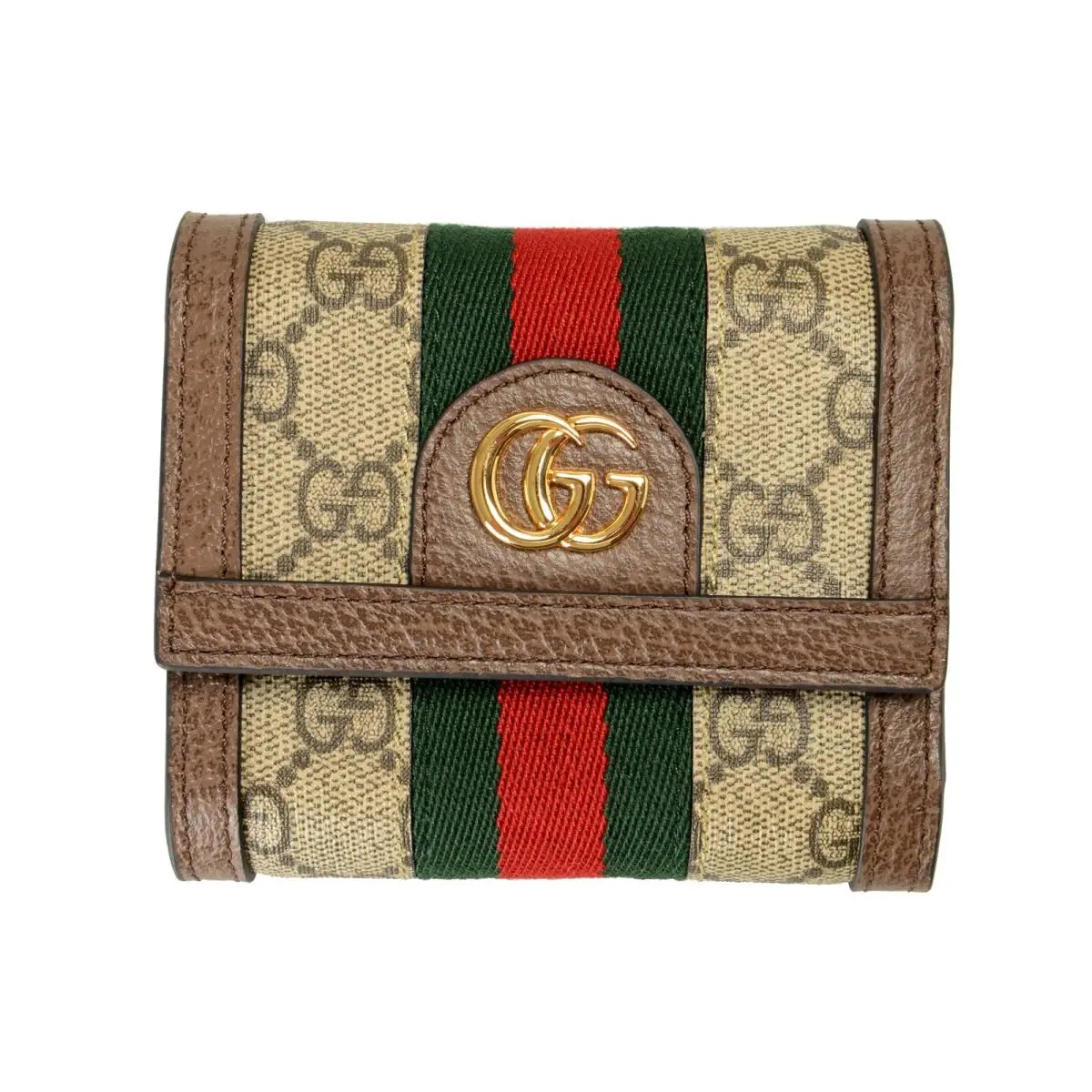 Women`s Ophidia GG Leather Trimmed Wallet by Gucci