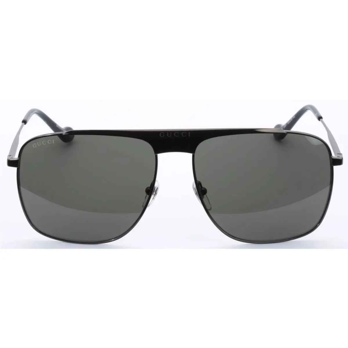Gucci GG0909S 001 Ruthenium Grey Pilot XL Sunglasses ----men