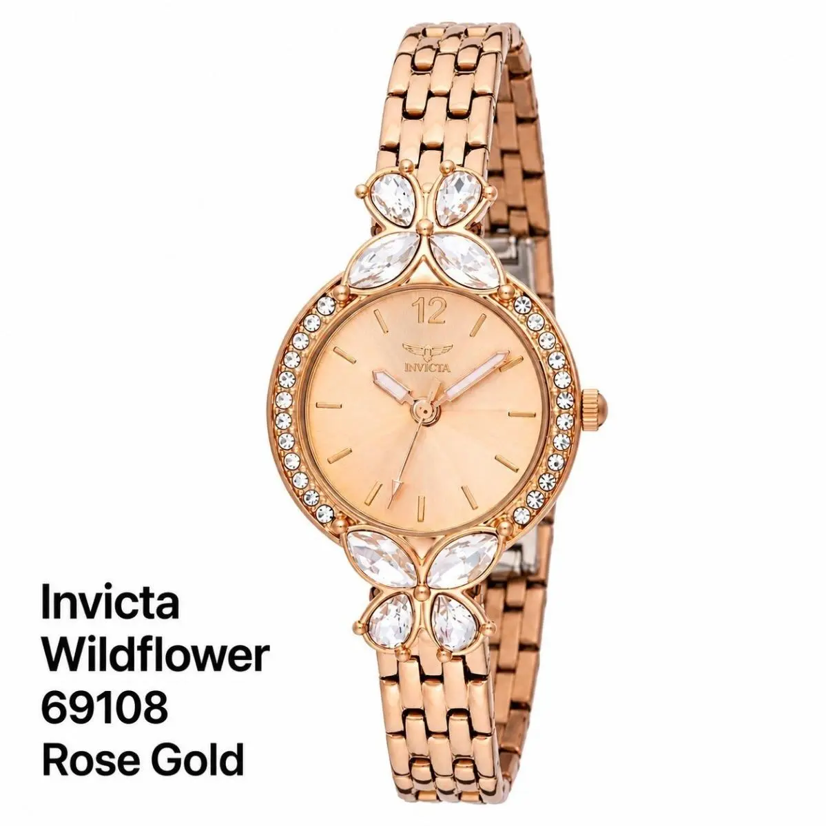 Wildflower Women`s Watch - 30mm Rose Gold 69108 by Invicta