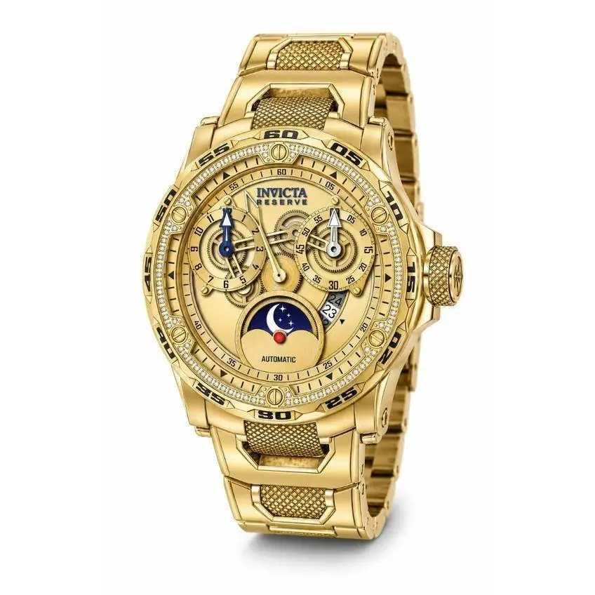 Invicta Reserve 0.38 Carat Diamond Automatic Men`s Watch - 50mm Gold 50439
