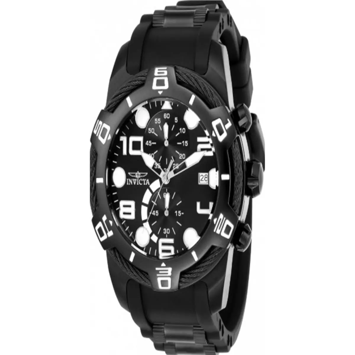 Invicta Men`s 24220 Bolt Quartz Multifunction Black Dial Watch