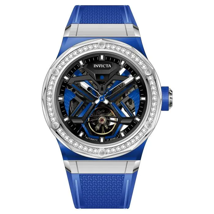 Invicta Men`s Objet D Art Diamond 45mm Automatic Watch IN-70126