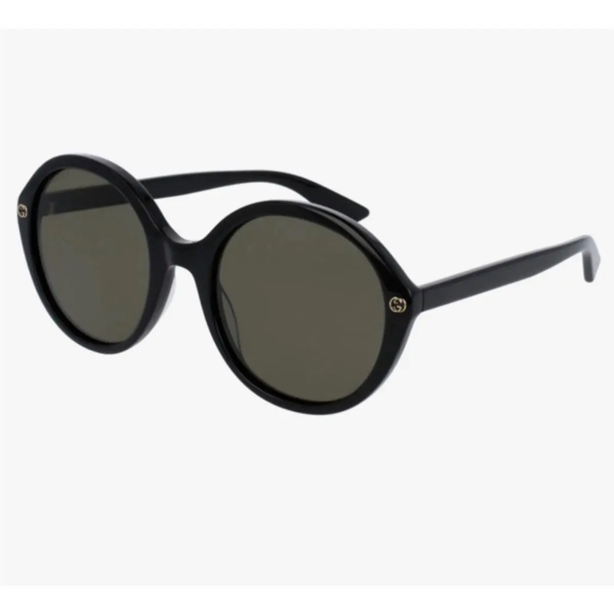 Gucci GG0023S 55 mm Women’s Black Round Oversized Sunglasses