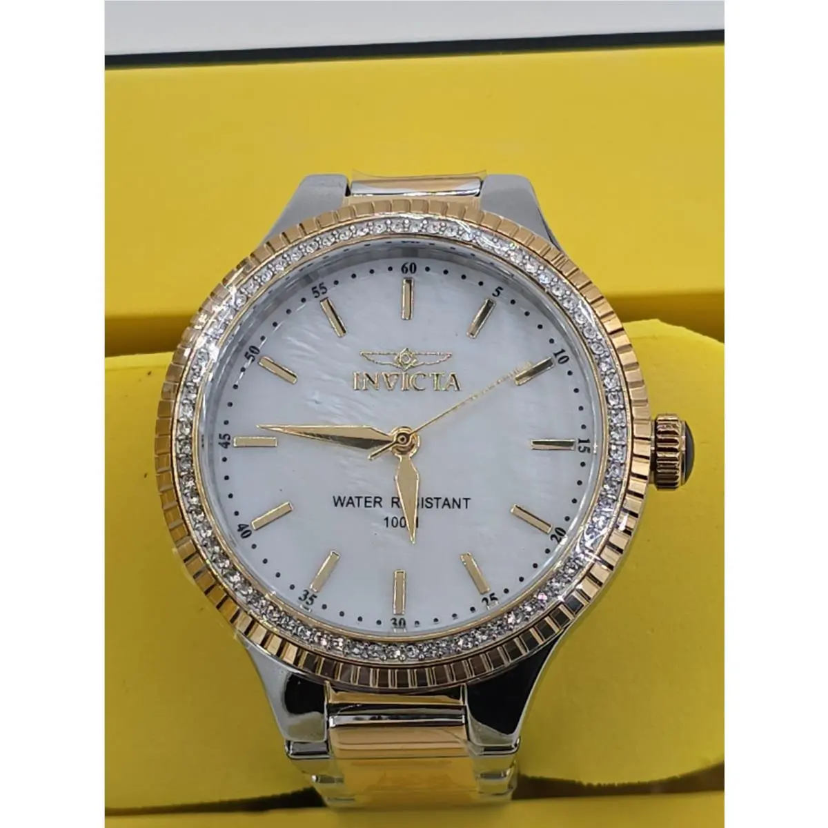 Angel Women`s White Dial Quartz Watch 49755 by Invicta