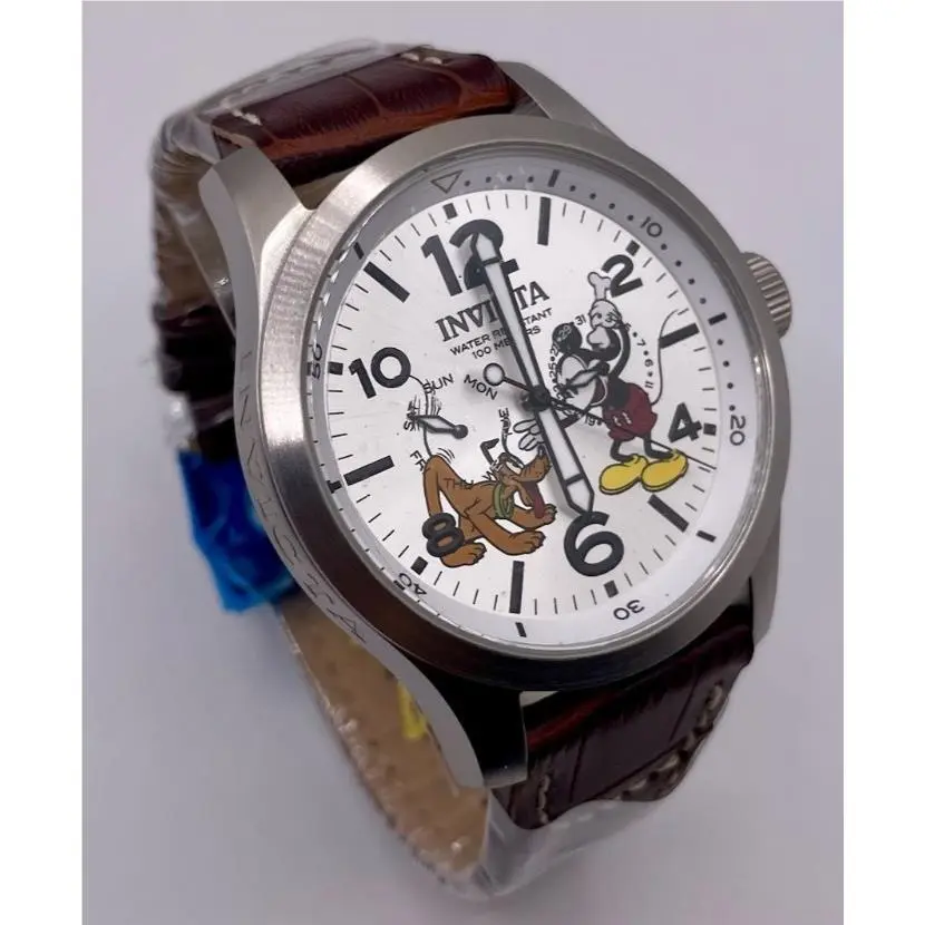 Disney Limited Edition Mickey Mouse Men`s Watch 48mm Brown 22874 by Invicta