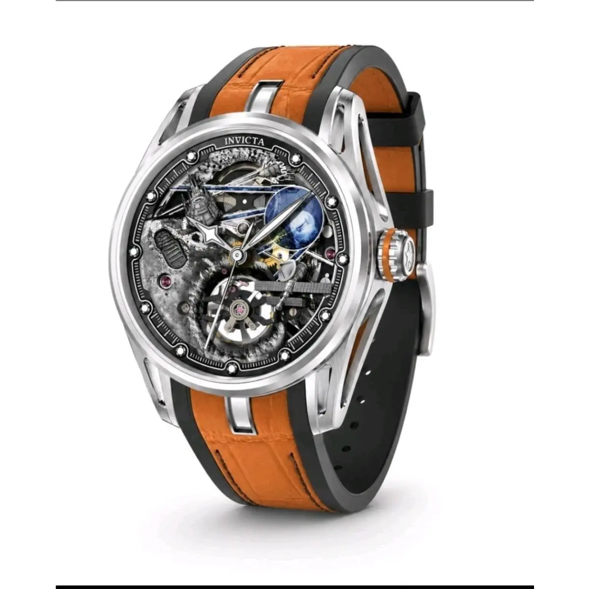 Invicta Celestial Naosia Automatic Men`s Watch 45mm Orange 69529
