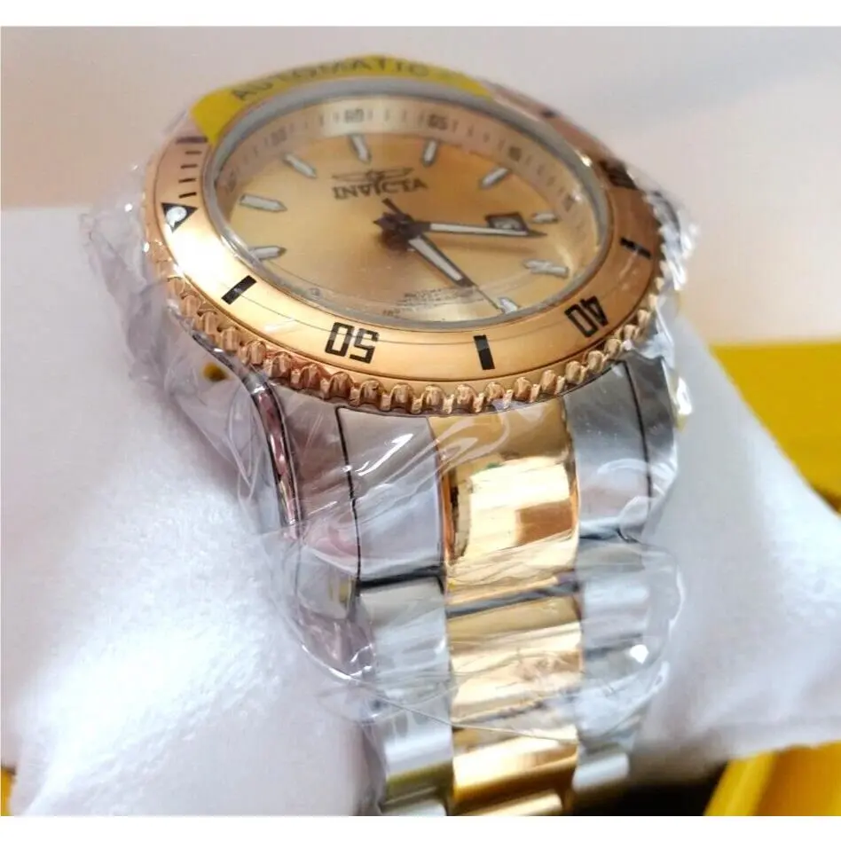 30558 Pro Diver Men`s 49mm Gold Sunray Date Dial 24jewel Automatic Watch by Invicta