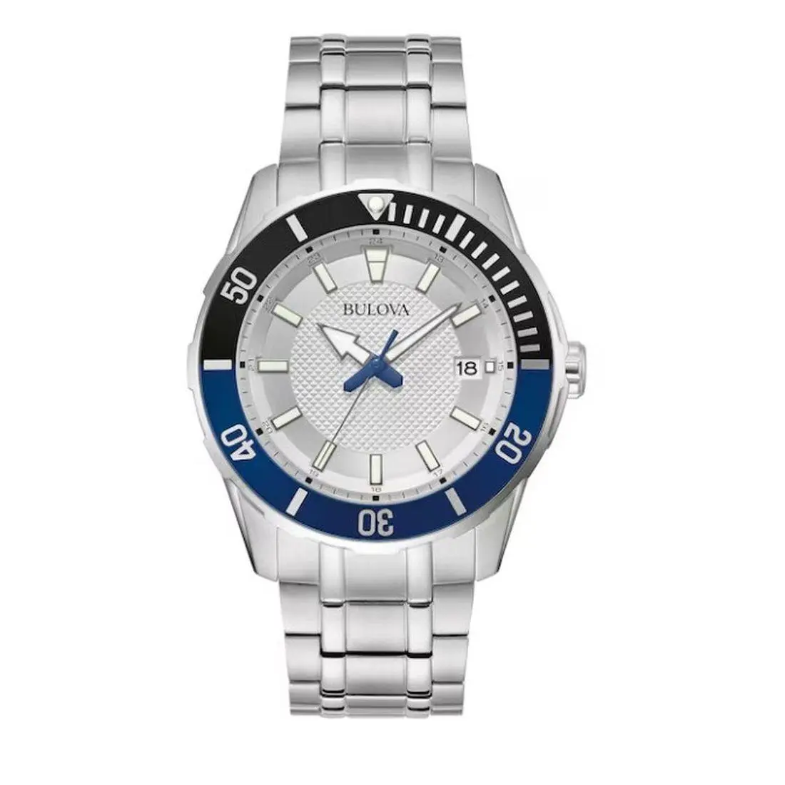 Bulova 42mm Stainless Steel Bracelet Men`s Quartz Watch - 98B441