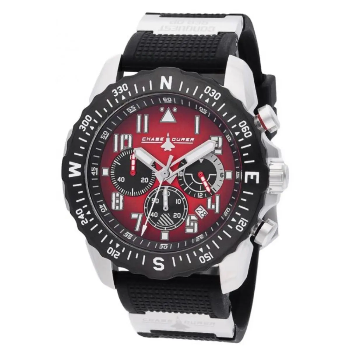 48mm Chase Durer-invicta Conquest Seaop Black Silver Red CDW-0092 Watch by Invicta